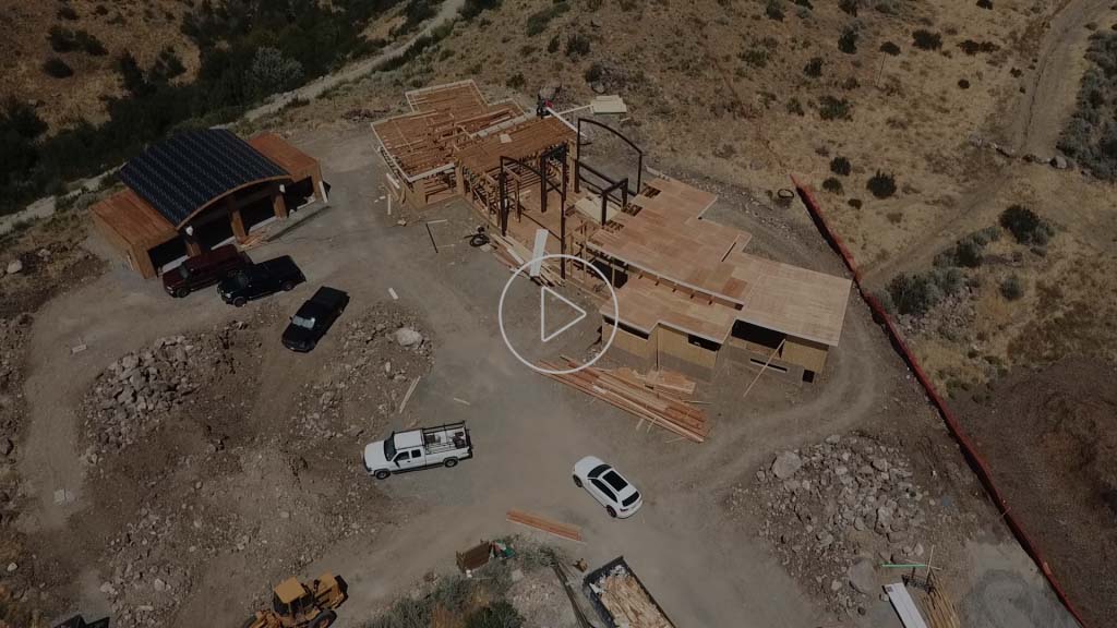 Drone footage of Woodchuck ongoing project